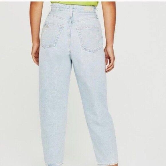 NWT - Adriano Goldshmied Renn High Rise Barrel Jeans - Size 30R - Picture 2 of 4